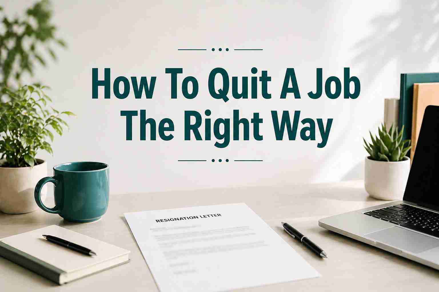 How To Quit A Job The Right Way