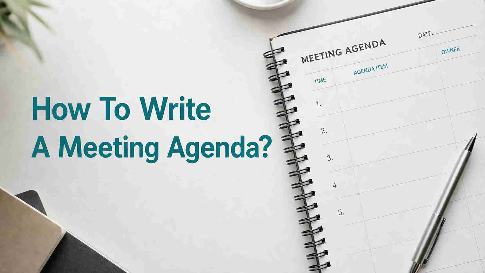 How To Write A Meeting Agenda?