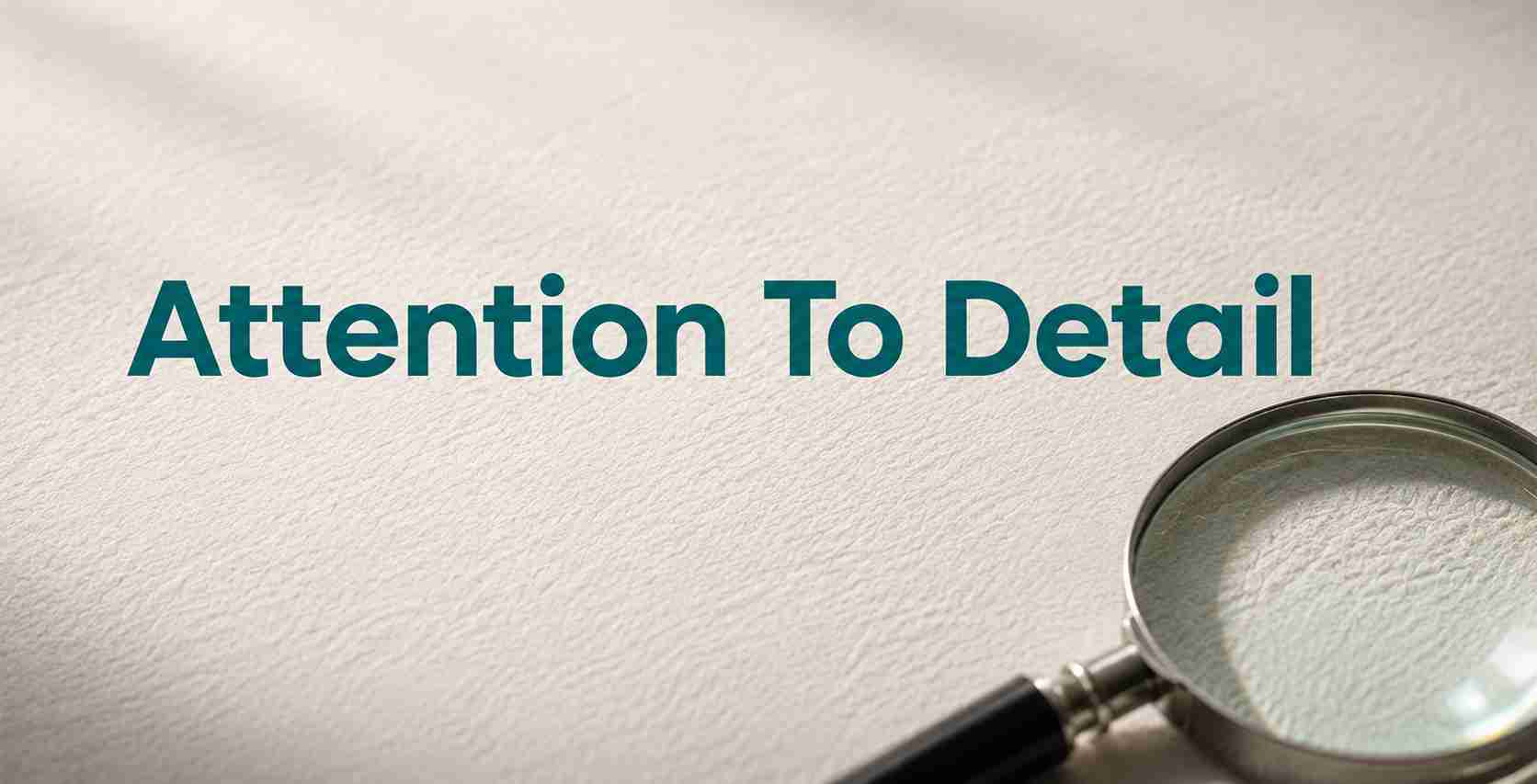 Attention To Detail: Definition, Elements & Tips
