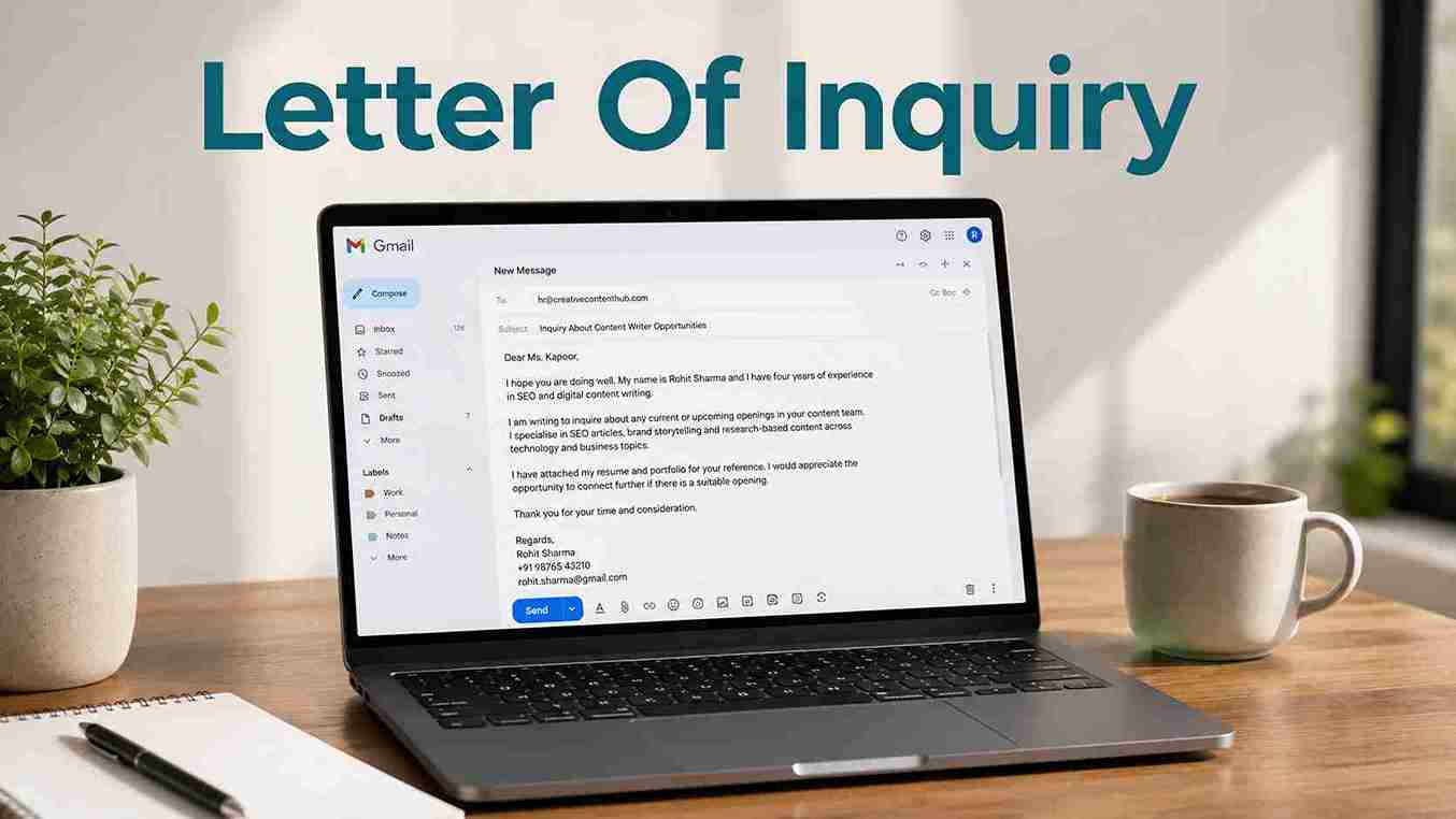 How To Write A Letter Of Inquiry?
