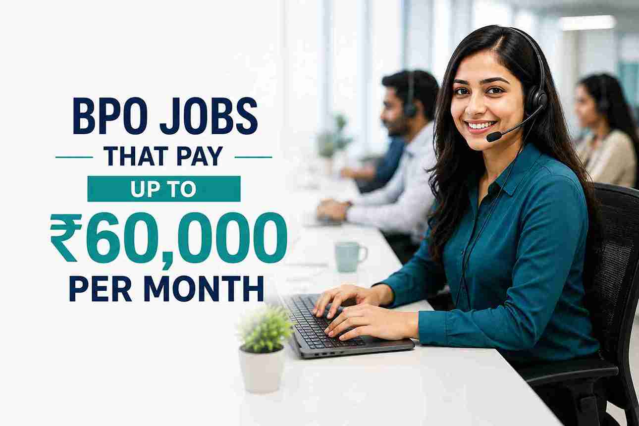 BPO Jobs That Pay Up To ₹60,000 Per Month
